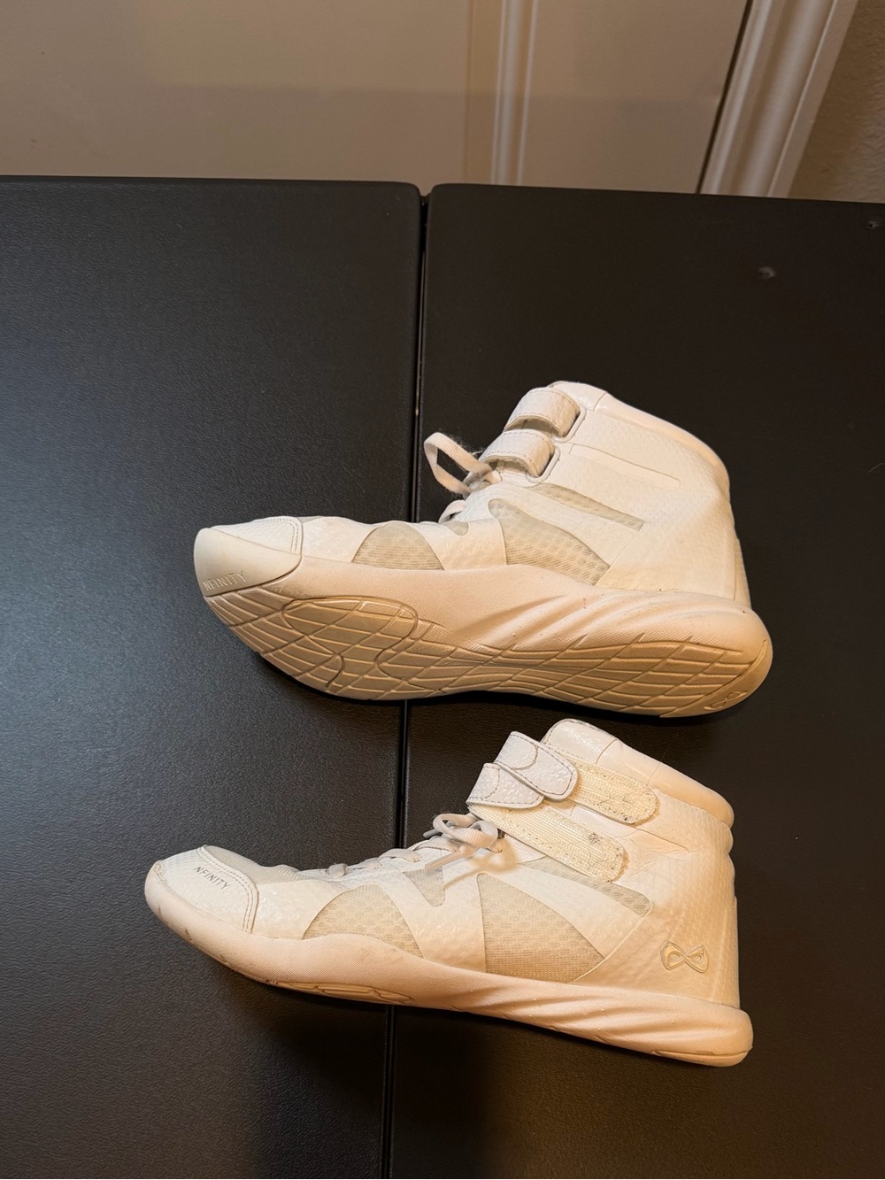 NFINITY Cream/Beige High-Top Athletic Cheer Shoes - Picture 2 of 6